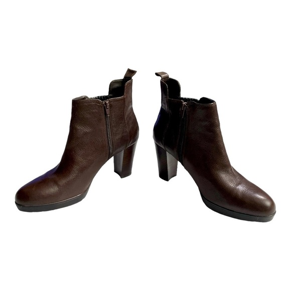 Bella Vita Womens US 10 Zana Heeled Ankle Boot Brown Black Platform - Picture 5 of 12